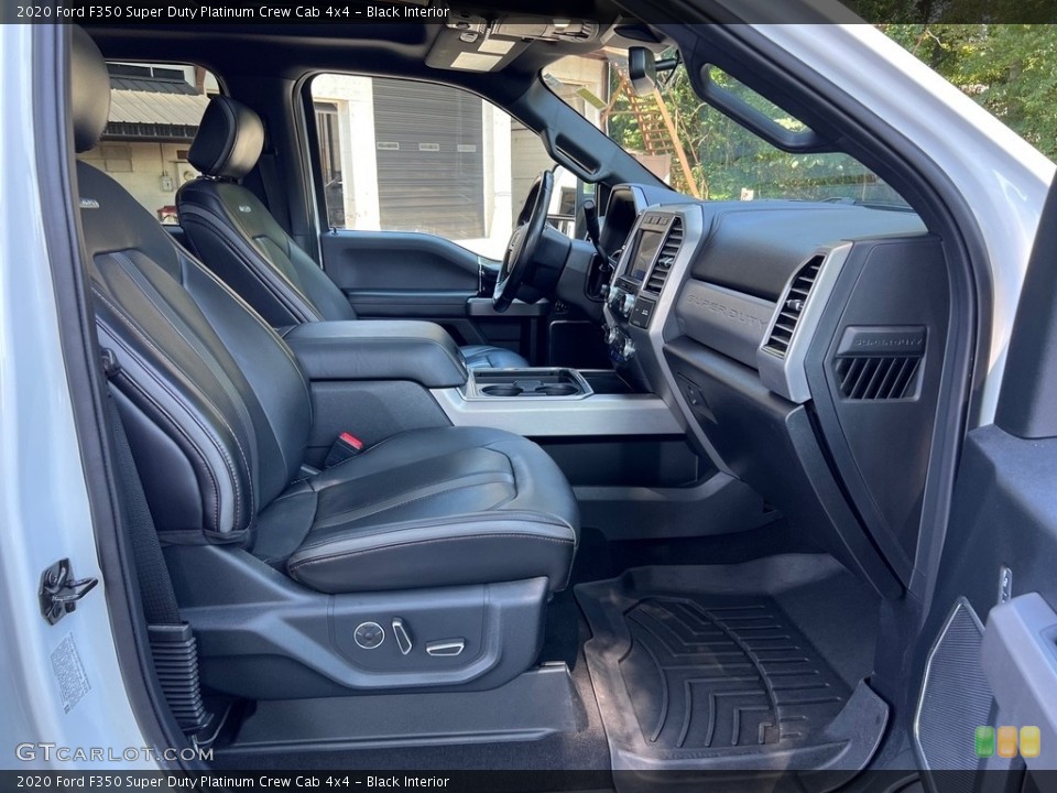 Black Interior Front Seat for the 2020 Ford F350 Super Duty Platinum Crew Cab 4x4 #146422111