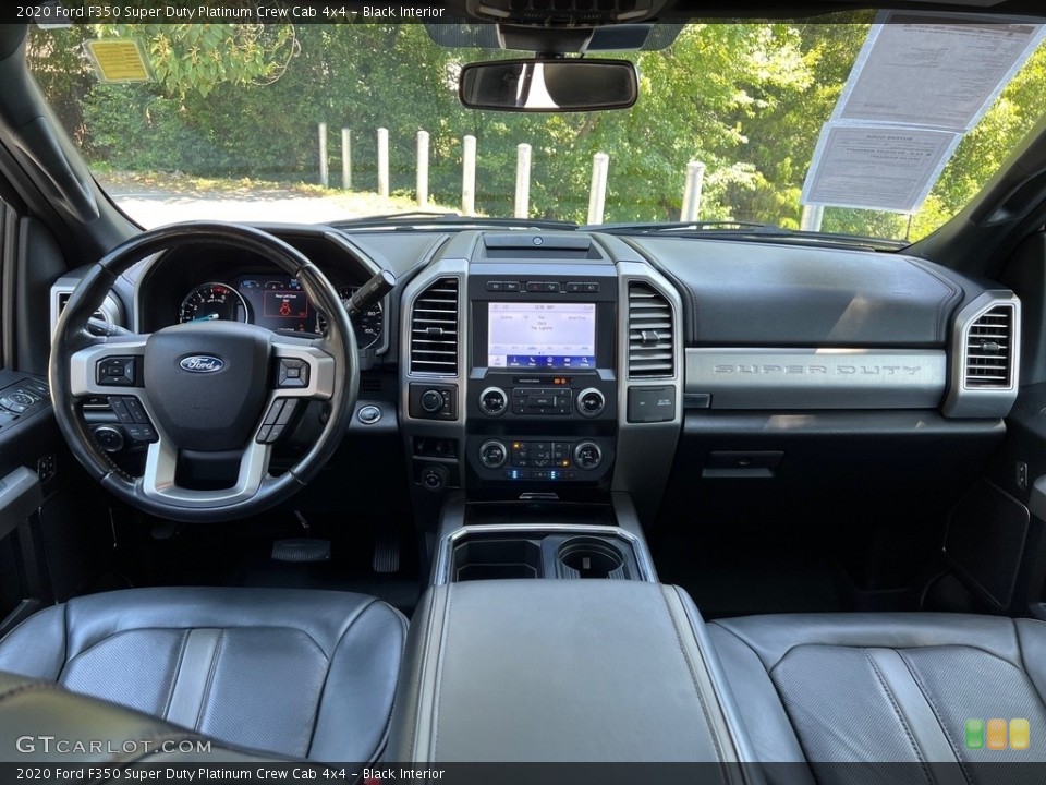 Black Interior Dashboard for the 2020 Ford F350 Super Duty Platinum Crew Cab 4x4 #146422120
