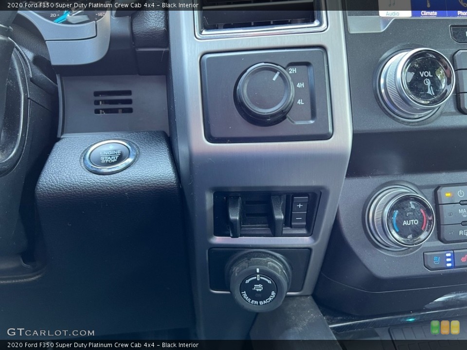 Black Interior Controls for the 2020 Ford F350 Super Duty Platinum Crew Cab 4x4 #146422162