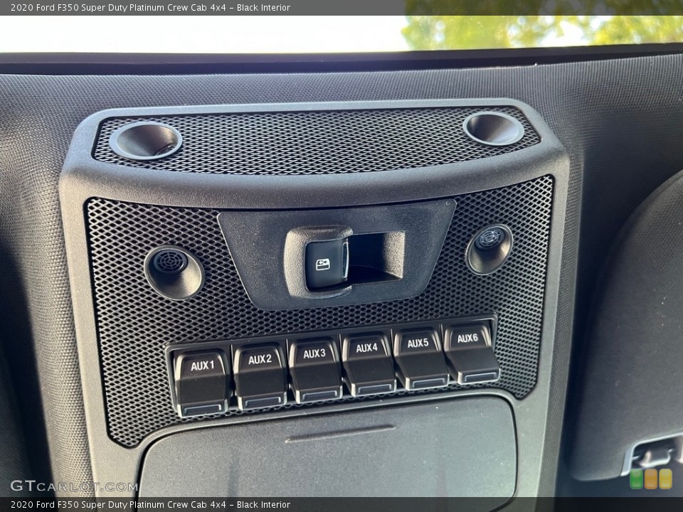 Black Interior Controls for the 2020 Ford F350 Super Duty Platinum Crew Cab 4x4 #146422282