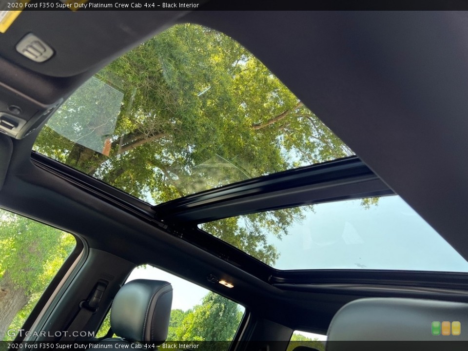 Black Interior Sunroof for the 2020 Ford F350 Super Duty Platinum Crew Cab 4x4 #146422294
