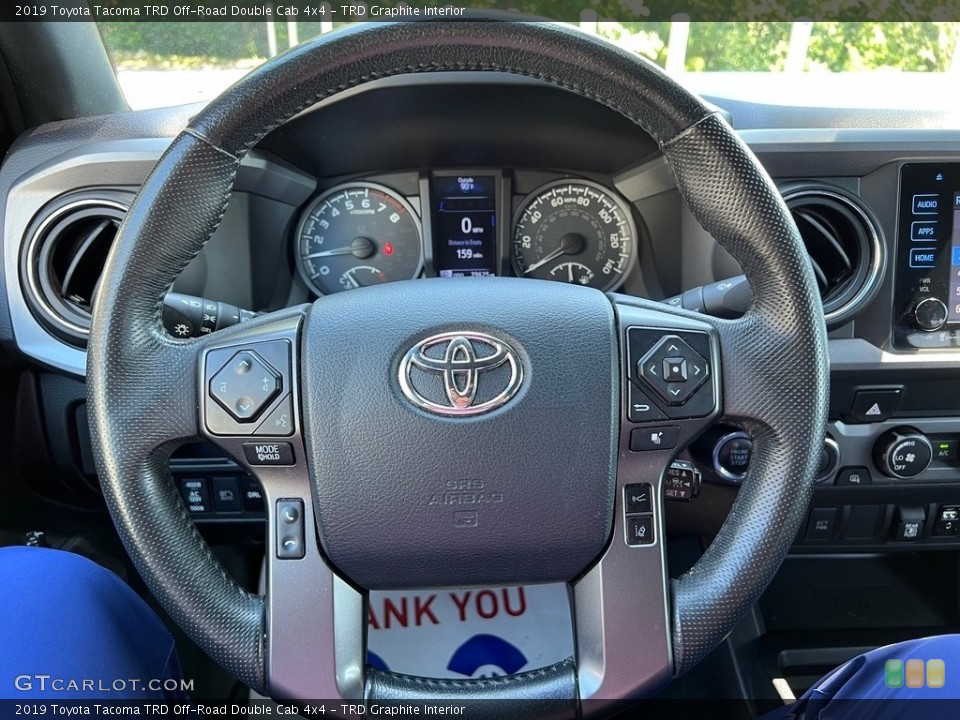 TRD Graphite Interior Steering Wheel for the 2019 Toyota Tacoma TRD Off-Road Double Cab 4x4 #146422369