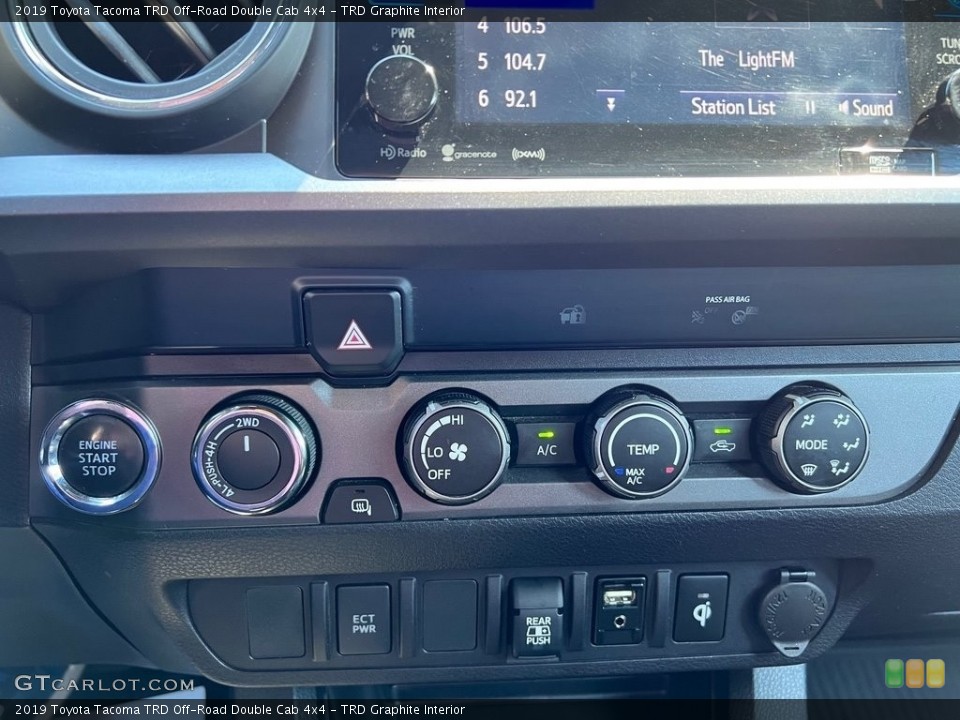 TRD Graphite Interior Controls for the 2019 Toyota Tacoma TRD Off-Road Double Cab 4x4 #146422405