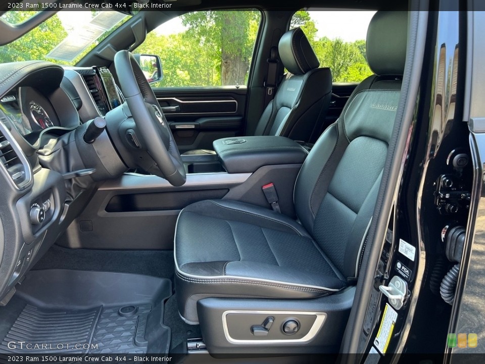 Black Interior Front Seat for the 2023 Ram 1500 Laramie Crew Cab 4x4 #146422420