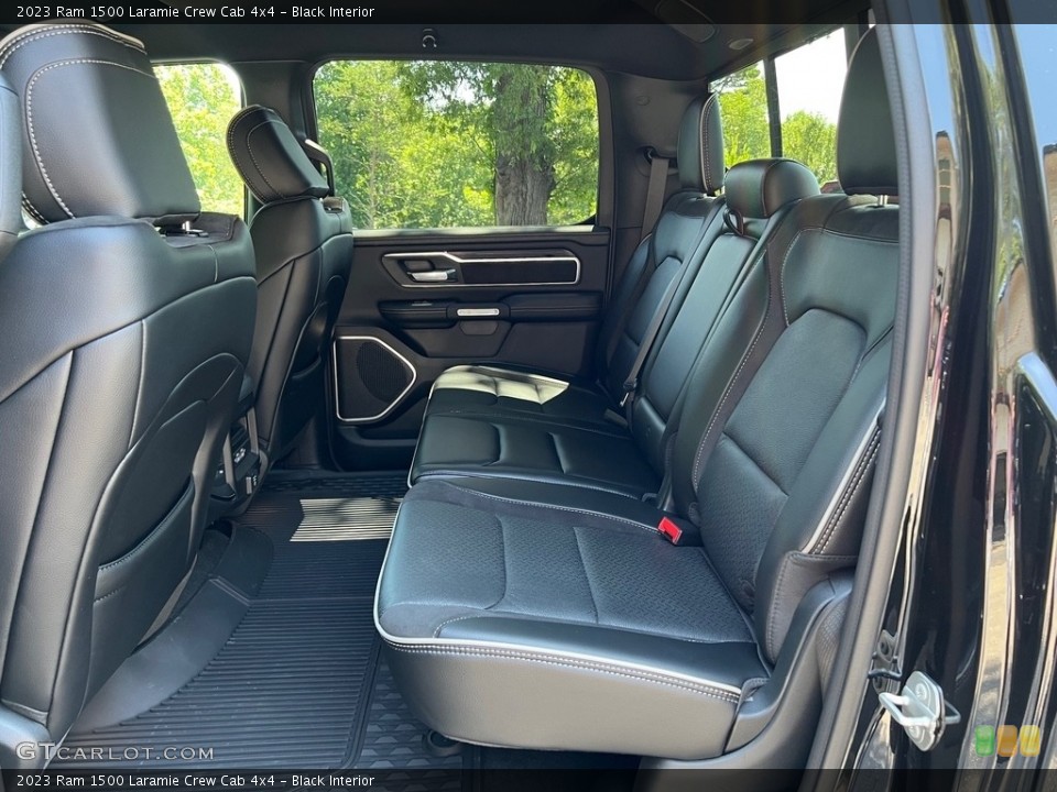 Black Interior Rear Seat for the 2023 Ram 1500 Laramie Crew Cab 4x4 #146422444