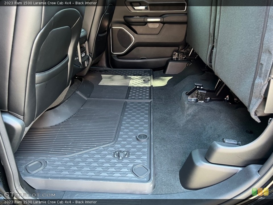 Black Interior Rear Seat for the 2023 Ram 1500 Laramie Crew Cab 4x4 #146422447