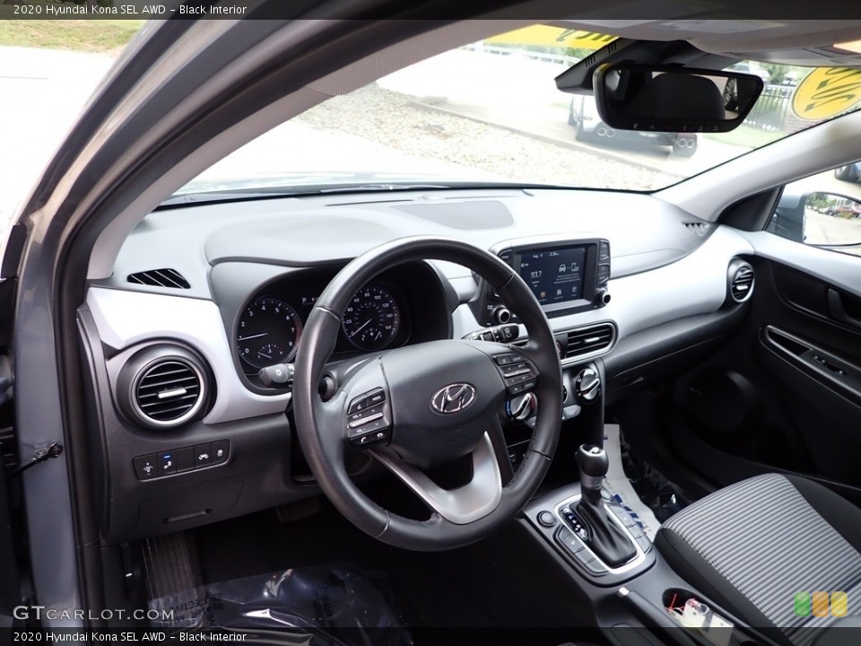 Black Interior Dashboard for the 2020 Hyundai Kona SEL AWD #146423653