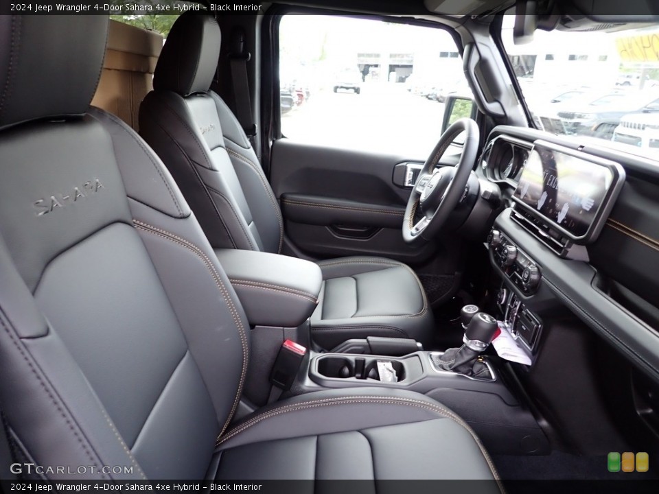 Black Interior Front Seat for the 2024 Jeep Wrangler 4-Door Sahara 4xe Hybrid #146424930