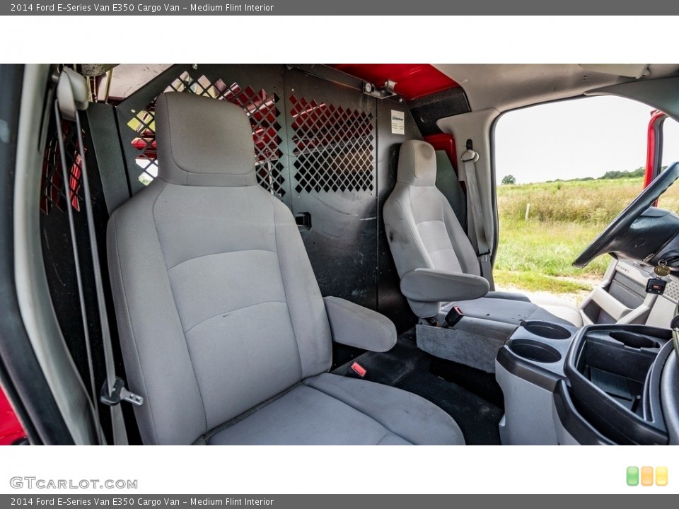 Medium Flint Interior Front Seat for the 2014 Ford E-Series Van E350 Cargo Van #146424940