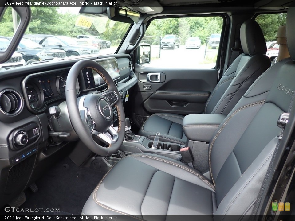 Black Interior Photo for the 2024 Jeep Wrangler 4-Door Sahara 4xe Hybrid #146424971