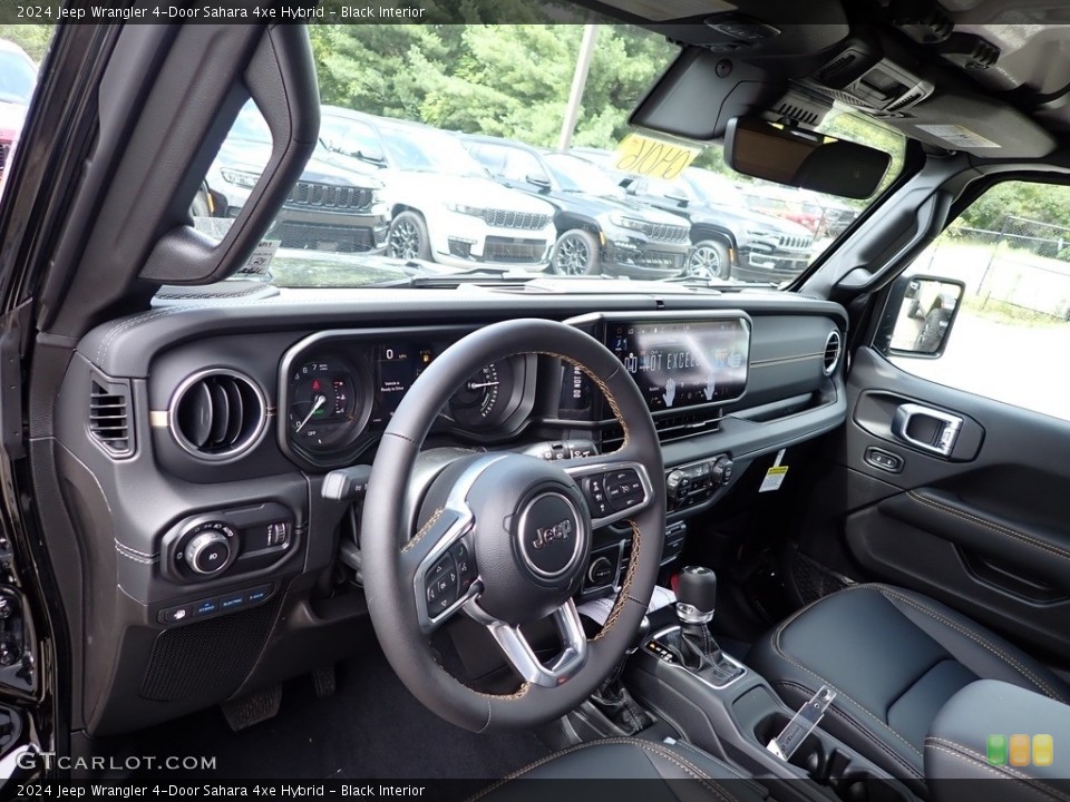 Black Interior Dashboard for the 2024 Jeep Wrangler 4-Door Sahara 4xe Hybrid #146424988