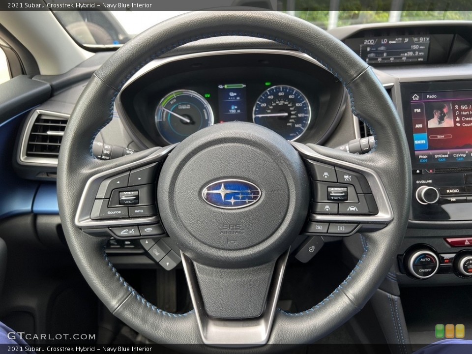 Navy Blue Interior Steering Wheel for the 2021 Subaru Crosstrek Hybrid #146426335