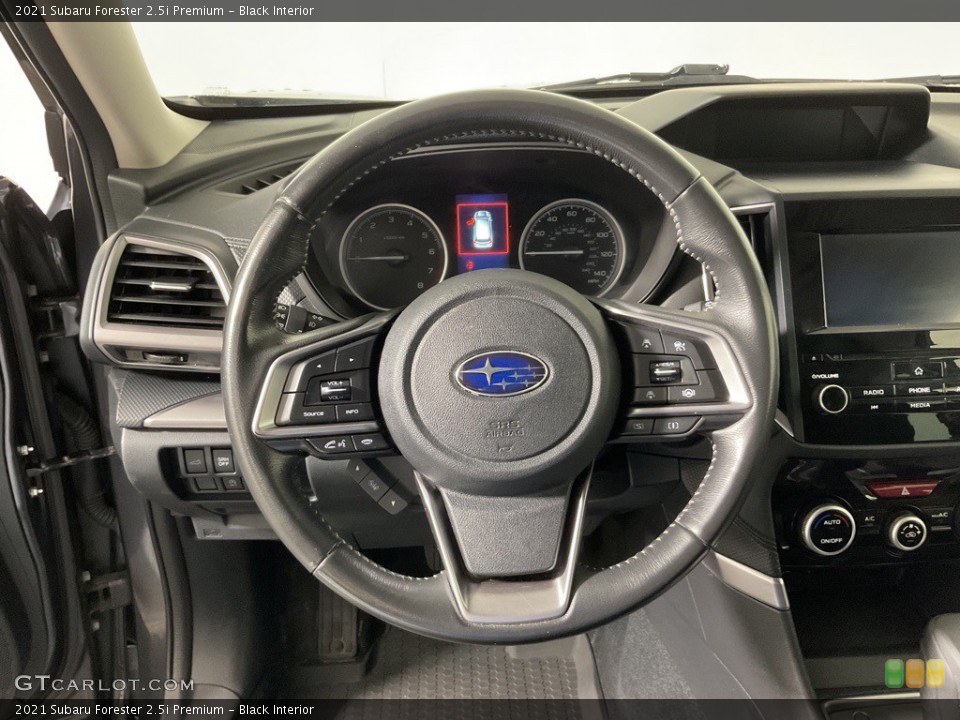 Black Interior Steering Wheel for the 2021 Subaru Forester 2.5i Premium #146426598
