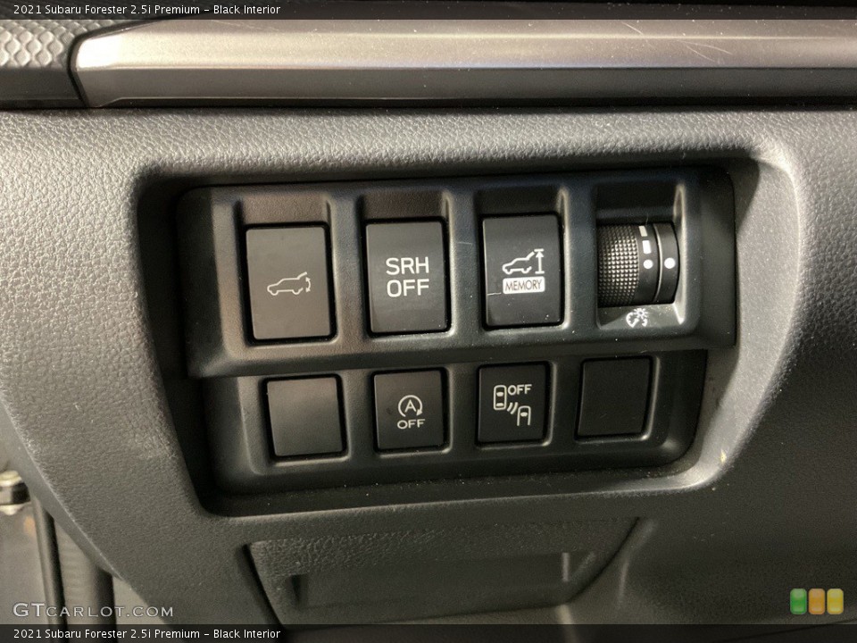 Black Interior Controls for the 2021 Subaru Forester 2.5i Premium #146426610