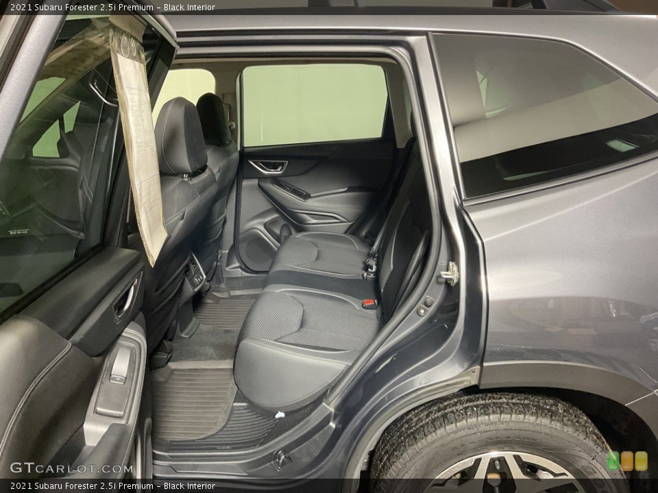 Black Interior Rear Seat for the 2021 Subaru Forester 2.5i Premium #146426622