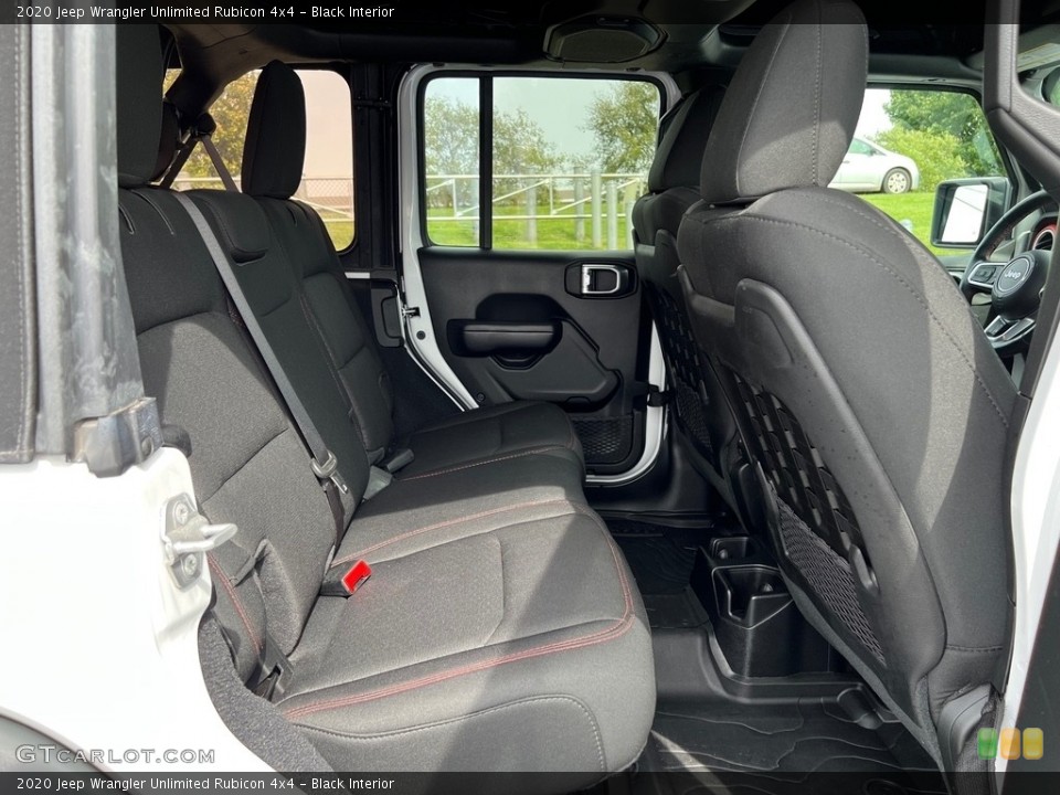 Black Interior Rear Seat for the 2020 Jeep Wrangler Unlimited Rubicon 4x4 #146427182