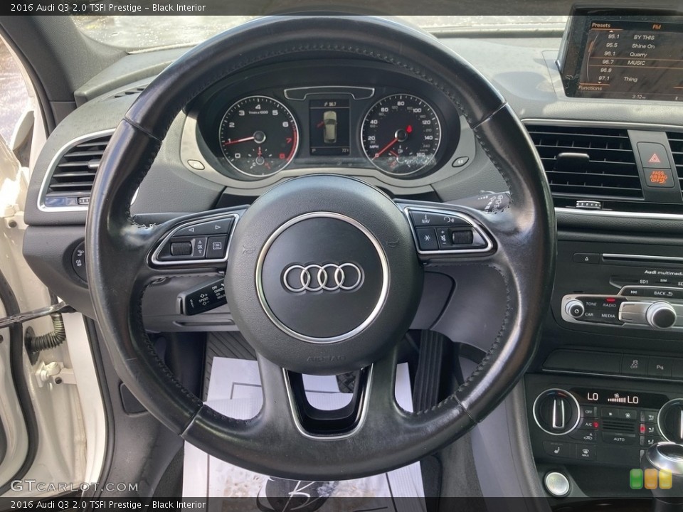 Black Interior Steering Wheel for the 2016 Audi Q3 2.0 TSFI Prestige #146427275