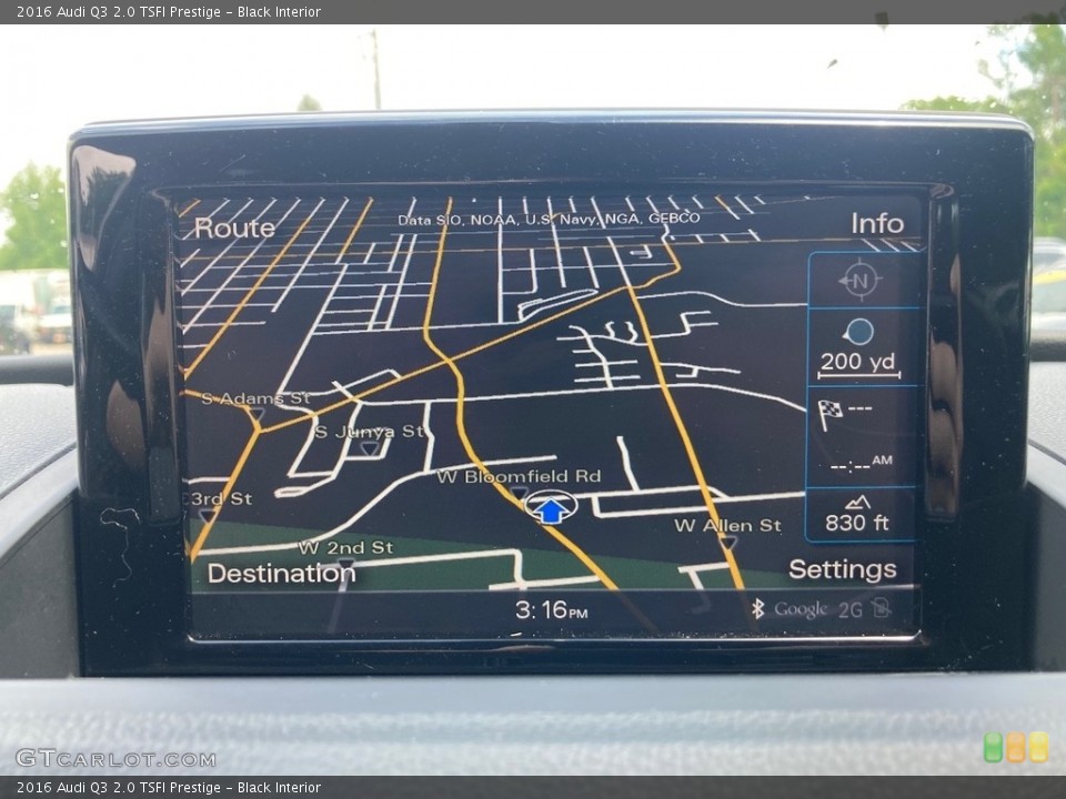 Black Interior Navigation for the 2016 Audi Q3 2.0 TSFI Prestige #146427497