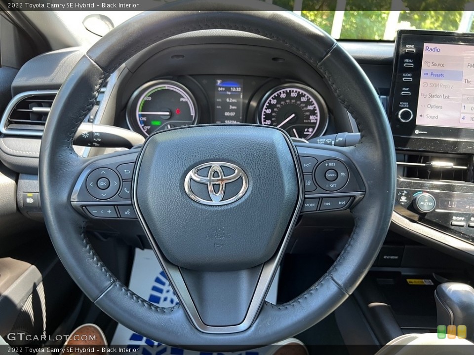 Black Interior Steering Wheel for the 2022 Toyota Camry SE Hybrid #146427944