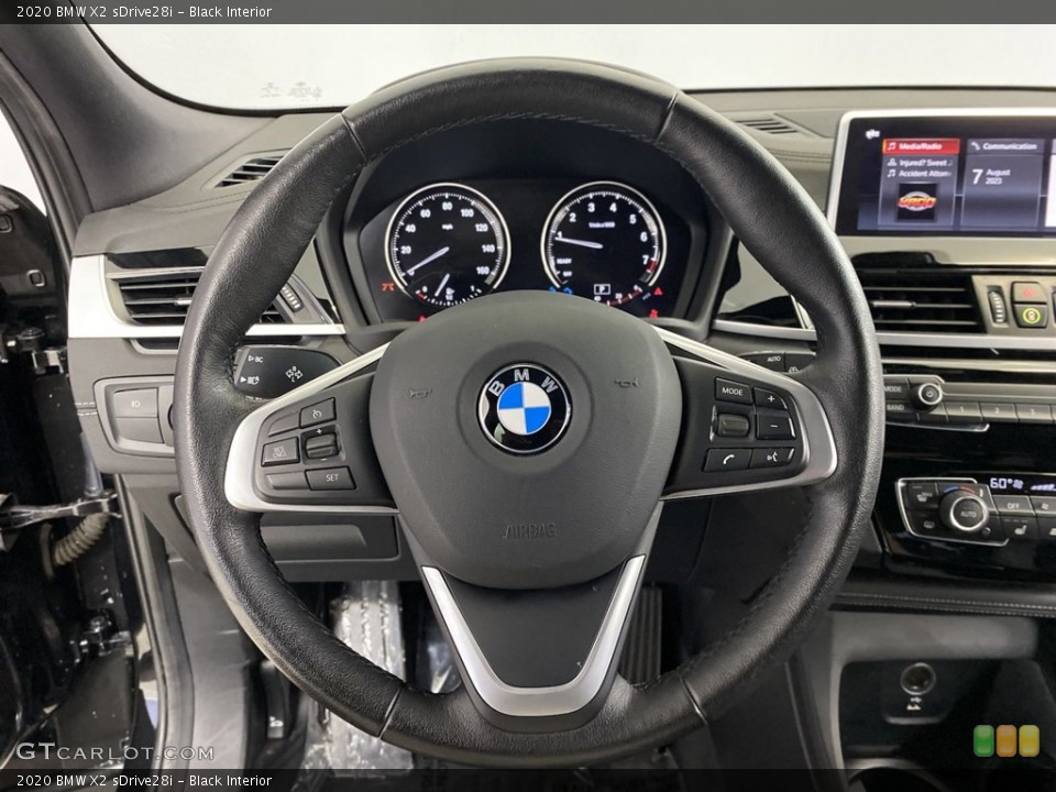 Black Interior Steering Wheel for the 2020 BMW X2 sDrive28i #146428001