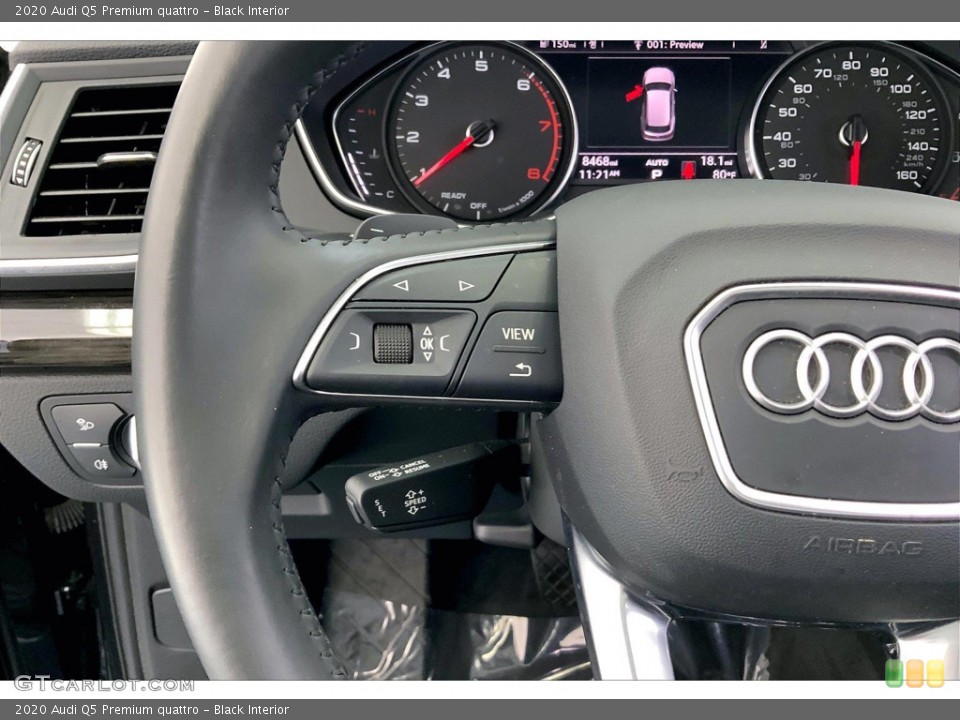 Black Interior Steering Wheel for the 2020 Audi Q5 Premium quattro #146428064