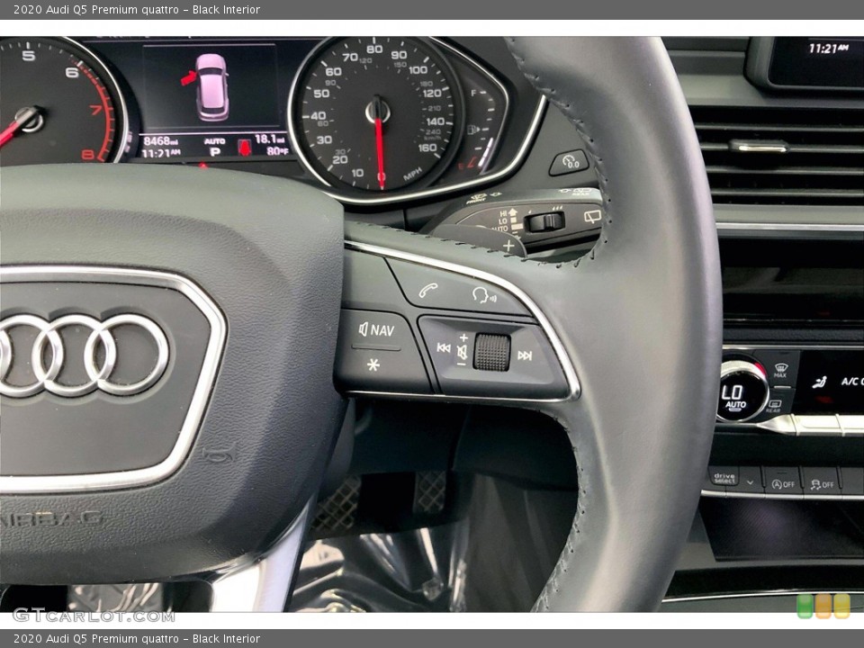 Black Interior Steering Wheel for the 2020 Audi Q5 Premium quattro #146428079