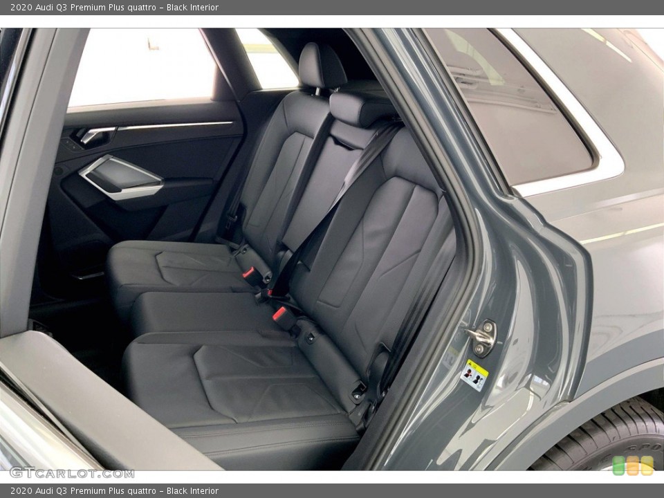 Black Interior Rear Seat for the 2020 Audi Q3 Premium Plus quattro #146428694