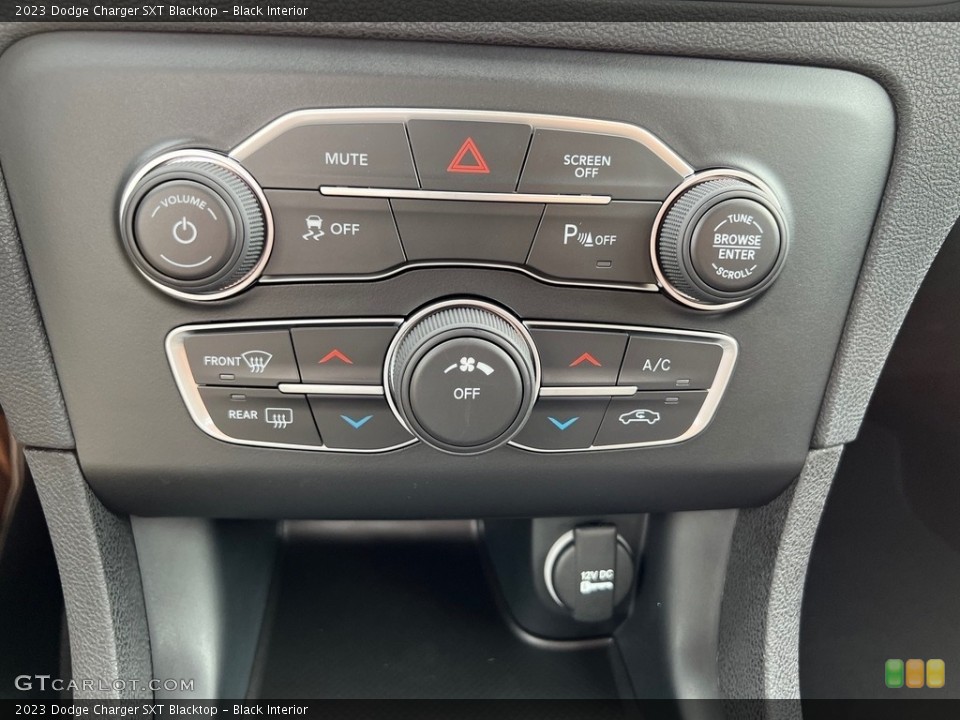 Black Interior Controls for the 2023 Dodge Charger SXT Blacktop #146428703