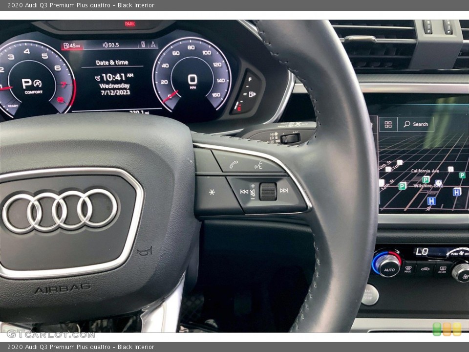Black Interior Steering Wheel for the 2020 Audi Q3 Premium Plus quattro #146428730