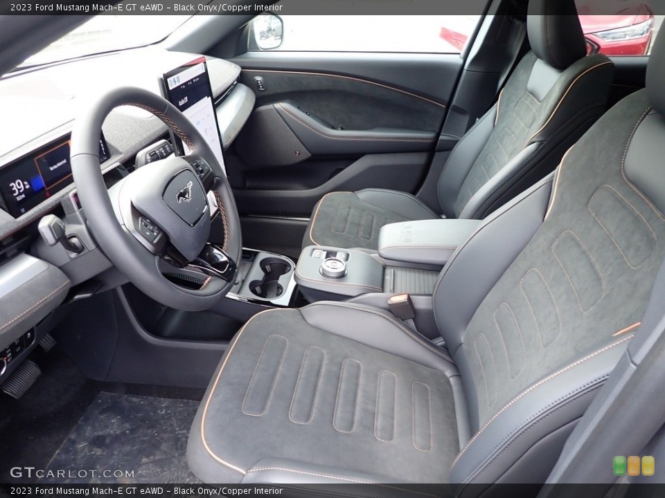 Black Onyx/Copper Interior Photo for the 2023 Ford Mustang Mach-E GT eAWD #146428958
