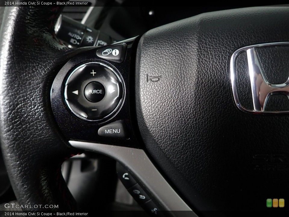 Black/Red Interior Steering Wheel for the 2014 Honda Civic Si Coupe #146429210