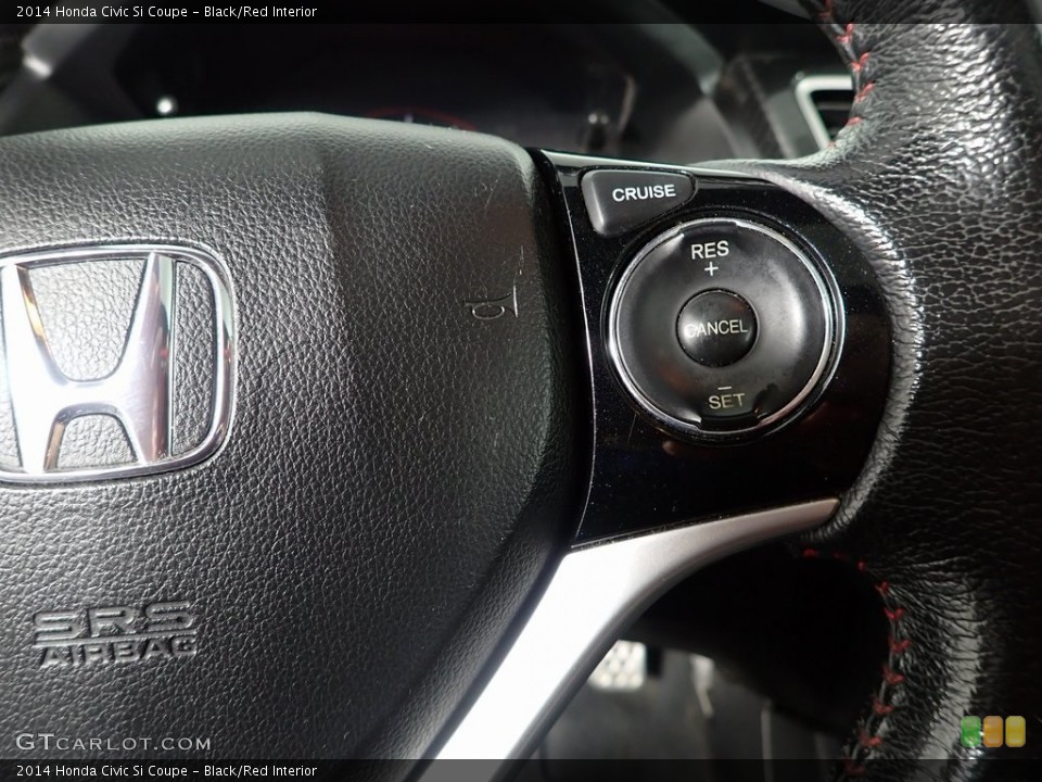 Black/Red Interior Steering Wheel for the 2014 Honda Civic Si Coupe #146429219