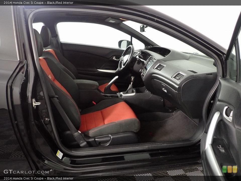 Black/Red Interior Front Seat for the 2014 Honda Civic Si Coupe #146429234