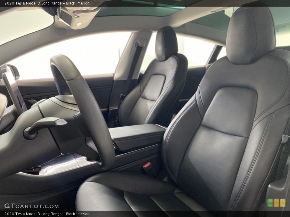 Black Interior Front Seat for the 2020 Tesla Model 3 Long Range #146429759