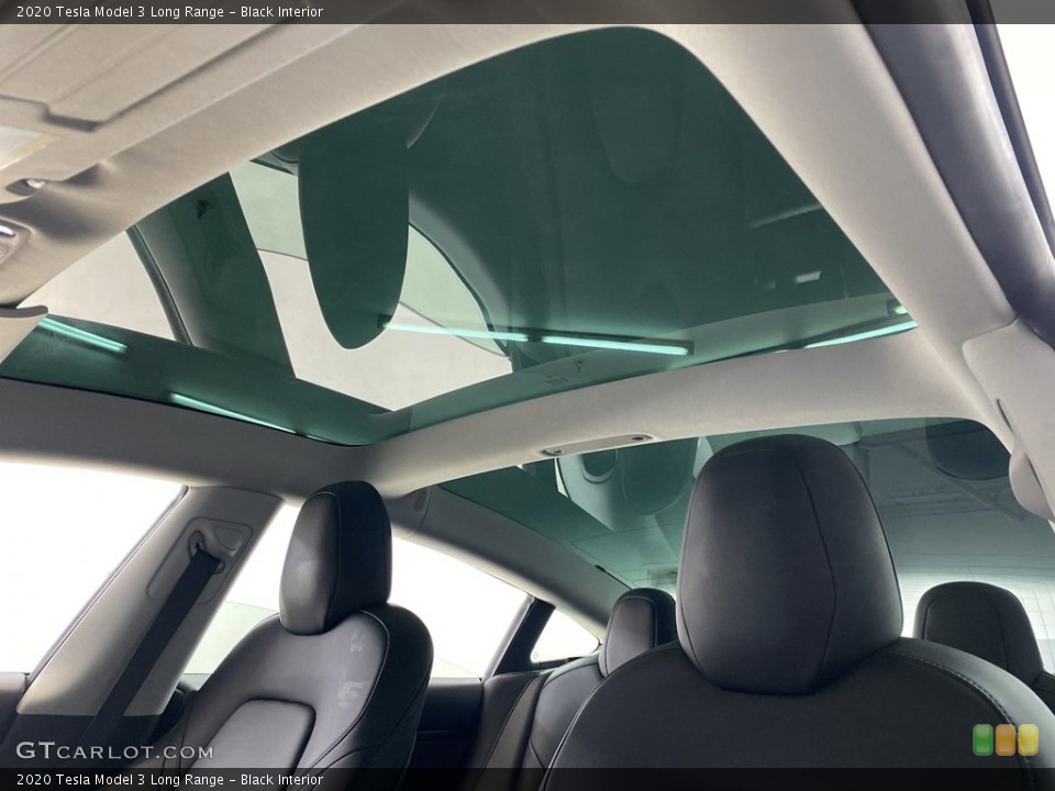 Black Interior Sunroof for the 2020 Tesla Model 3 Long Range #146429807