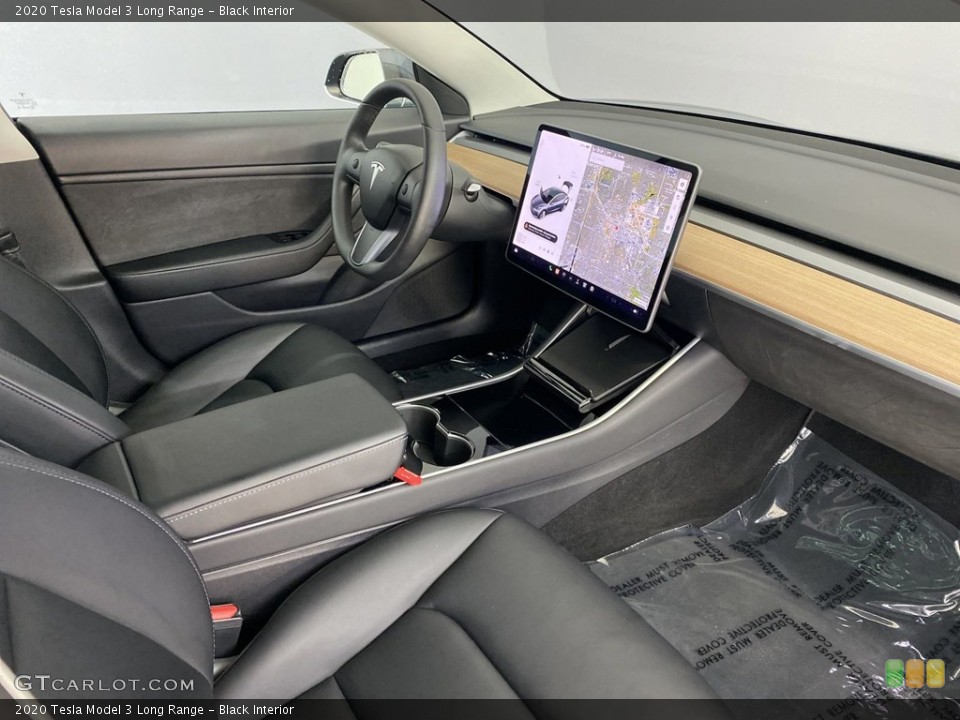 Black Interior Front Seat for the 2020 Tesla Model 3 Long Range #146429813