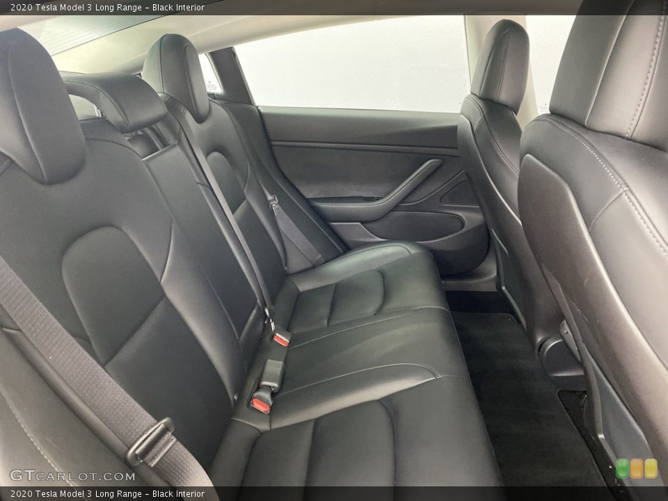 Black Interior Rear Seat for the 2020 Tesla Model 3 Long Range #146429825