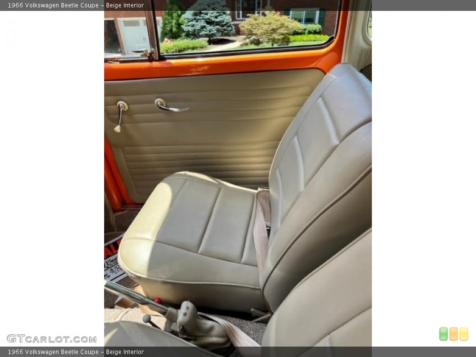 Beige 1966 Volkswagen Beetle Interiors