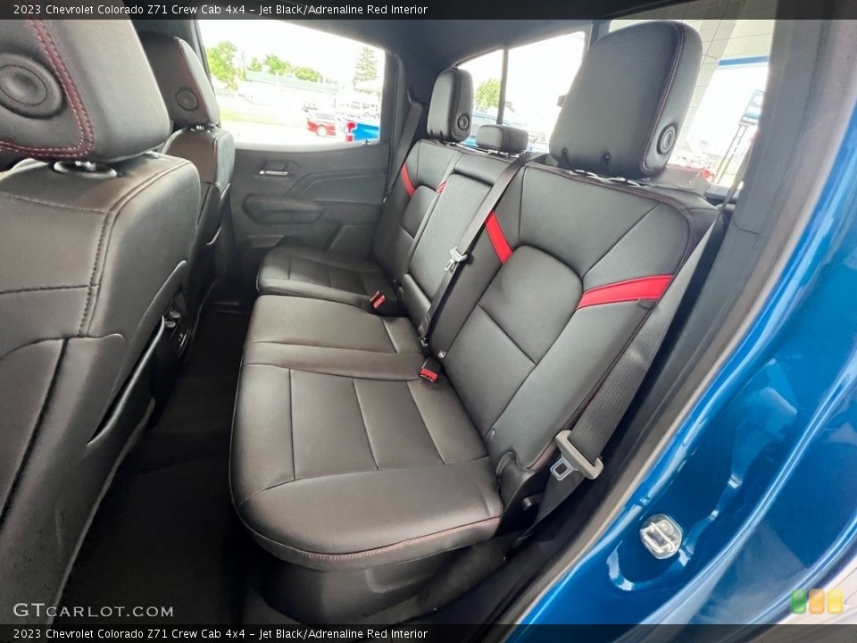 Jet Black/Adrenaline Red Interior Rear Seat for the 2023 Chevrolet Colorado Z71 Crew Cab 4x4 #146430599