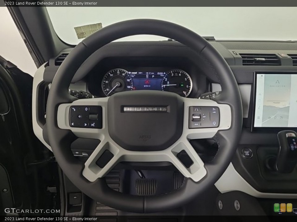 Ebony Interior Steering Wheel for the 2023 Land Rover Defender 130 SE #146430850