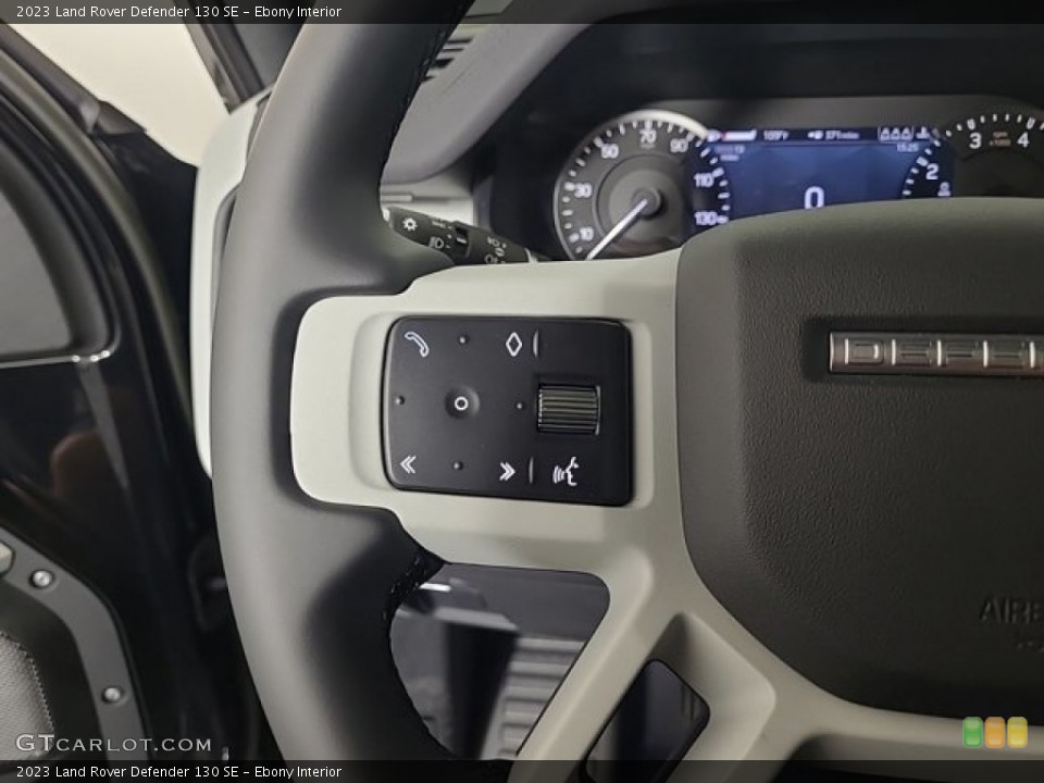 Ebony Interior Steering Wheel for the 2023 Land Rover Defender 130 SE #146430870
