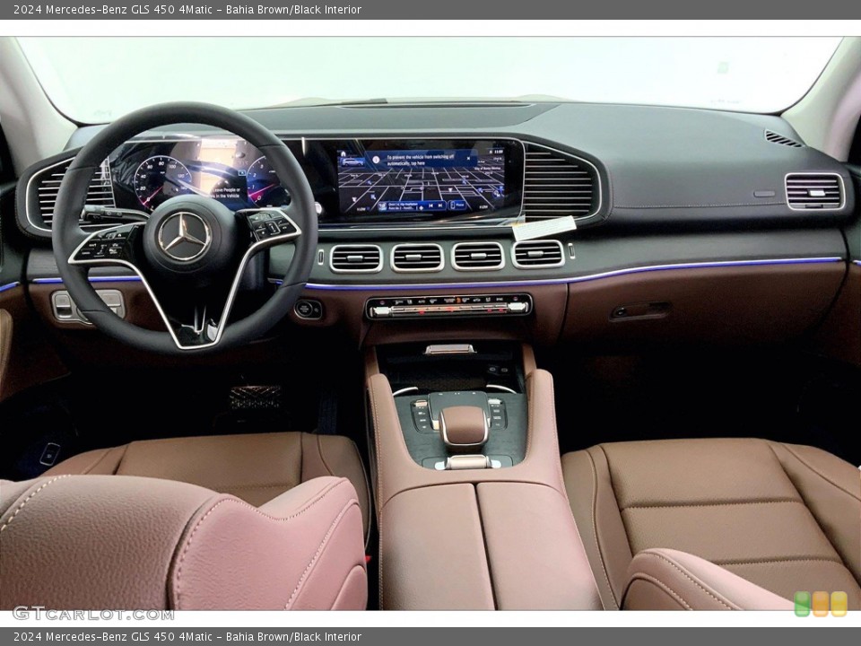 Bahia Brown/Black Interior Dashboard for the 2024 Mercedes-Benz GLS 450 4Matic #146430995