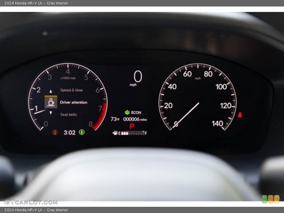 Gray Interior Gauges for the 2024 Honda HR-V LX #146431212