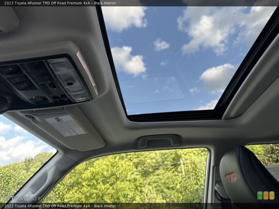 Black Interior Sunroof for the 2023 Toyota 4Runner TRD Off Road Premium 4x4 #146431433