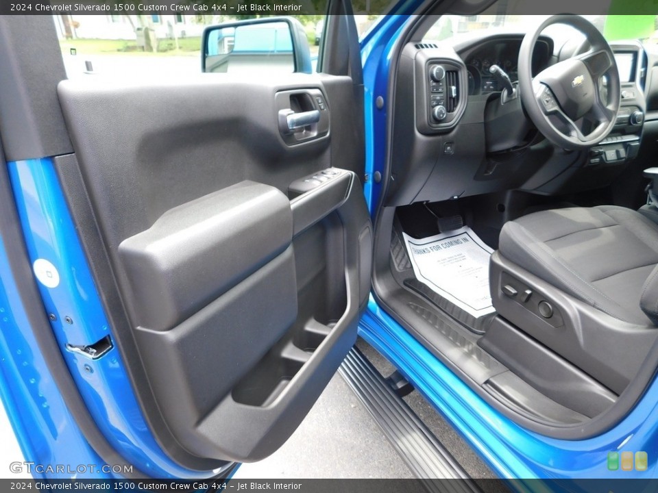 Jet Black Interior Front Seat for the 2024 Chevrolet Silverado 1500 Custom Crew Cab 4x4 #146431944