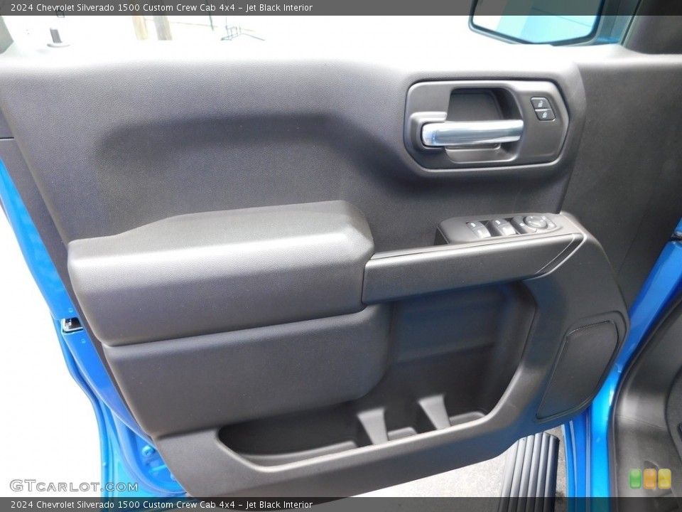 Jet Black Interior Door Panel for the 2024 Chevrolet Silverado 1500 Custom Crew Cab 4x4 #146431963