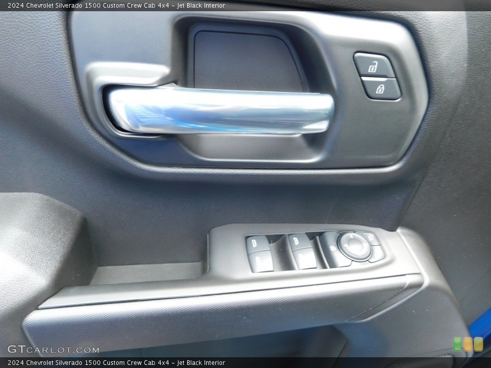 Jet Black Interior Door Panel for the 2024 Chevrolet Silverado 1500 Custom Crew Cab 4x4 #146431988