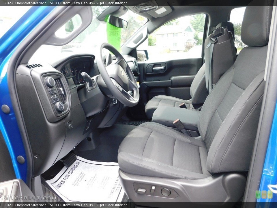 Jet Black Interior Front Seat for the 2024 Chevrolet Silverado 1500 Custom Crew Cab 4x4 #146432048