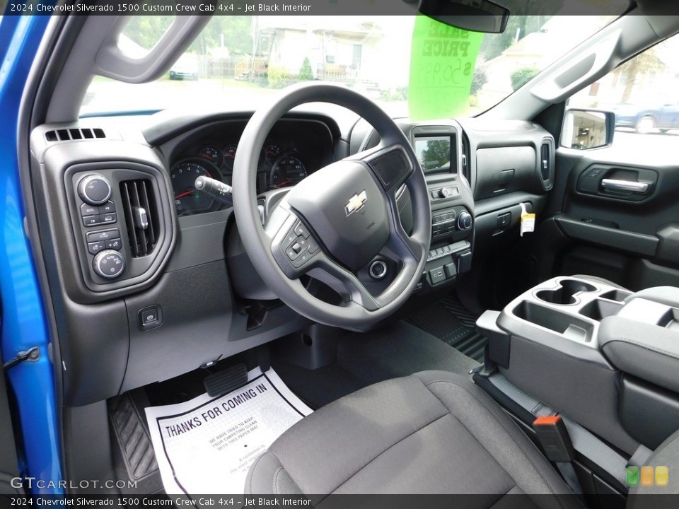 Jet Black Interior Front Seat for the 2024 Chevrolet Silverado 1500 Custom Crew Cab 4x4 #146432063