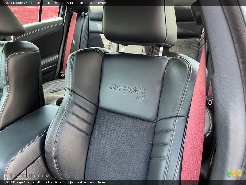 Black Interior Front Seat for the 2023 Dodge Charger SRT Hellcat Widebody Jailbreak #146432254
